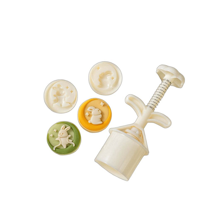 SUMI DIY Mooncake Mould Moon Rabbit 1 Mold2Inserts 1 count