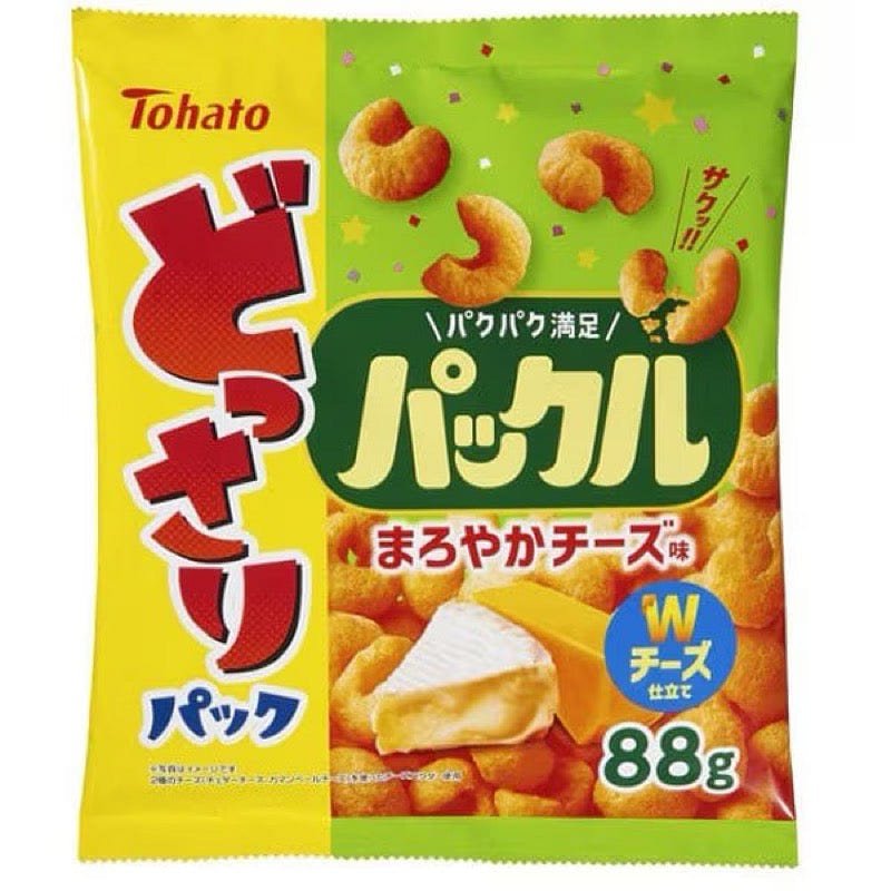 Tohato Packle Mild Cheese Flavor Snacks 88g 1 each