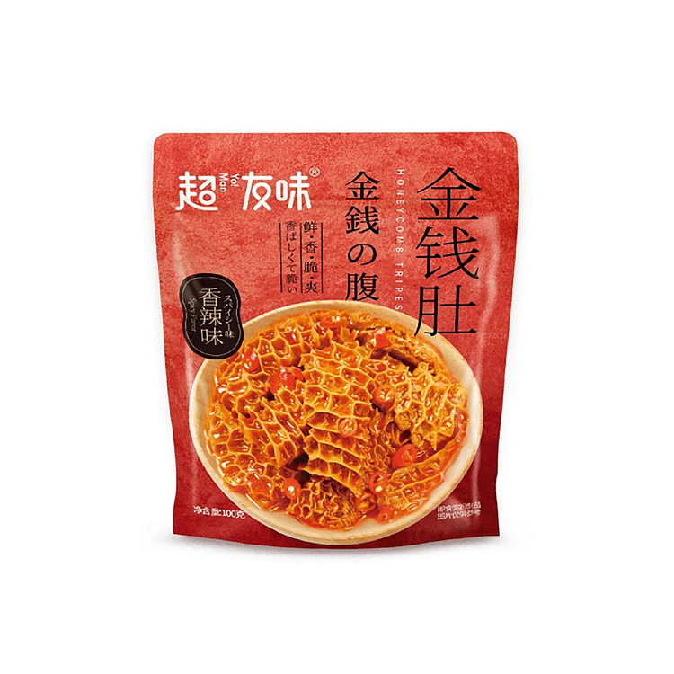 超友味素金钱肚(香辣味)90 克 1 包
