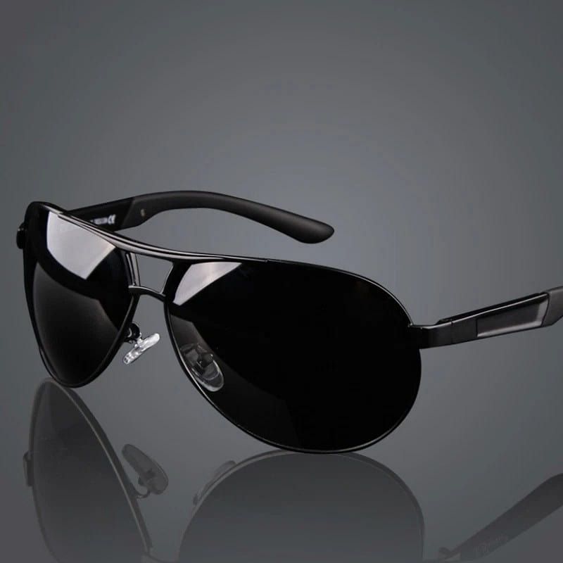Retro HD Polarized Sunglasses Men 1 case