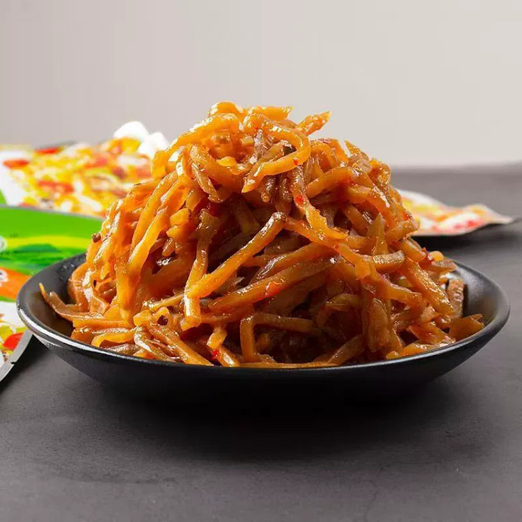 香辣芥丝红油香辣饭菜开胃菜芥菜丝80g*5袋 400 克