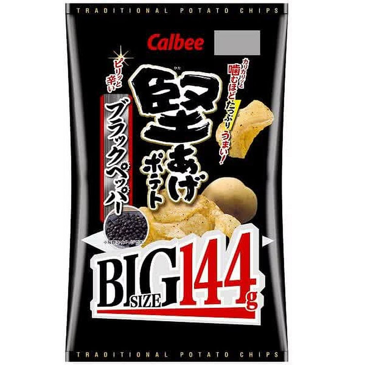 Calbee 黑胡椒味硬质熟成土豆片 144g