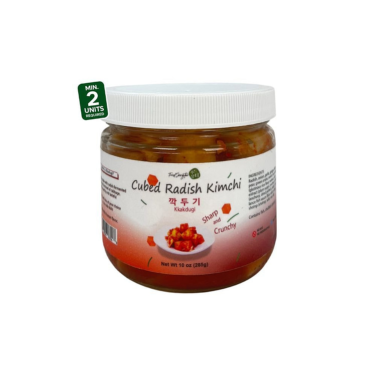Cubed Radish(Kkakdugi) Kimchi  - Jar 285 g (min 2)