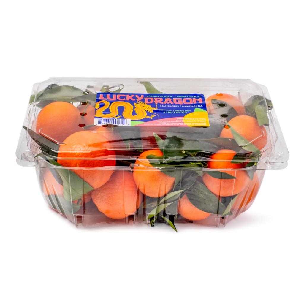 Fresh Mandarins with Leaf Box - Weee!