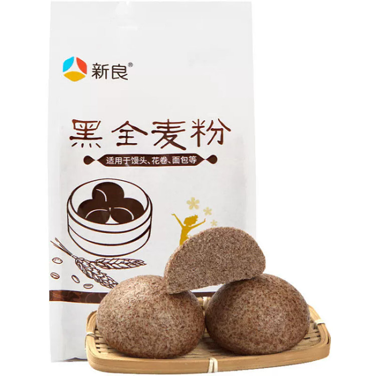黑全麦粉麦麸黑麦面粉*1袋