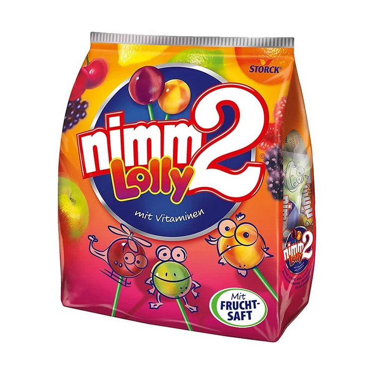 German nimm2 fruit flavored lollipop 200 g
