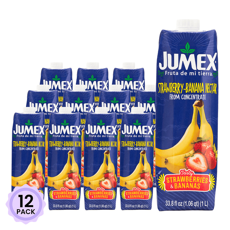 Jumex Strawberry Banana Nectar 33.8 fl.oz*12 pack