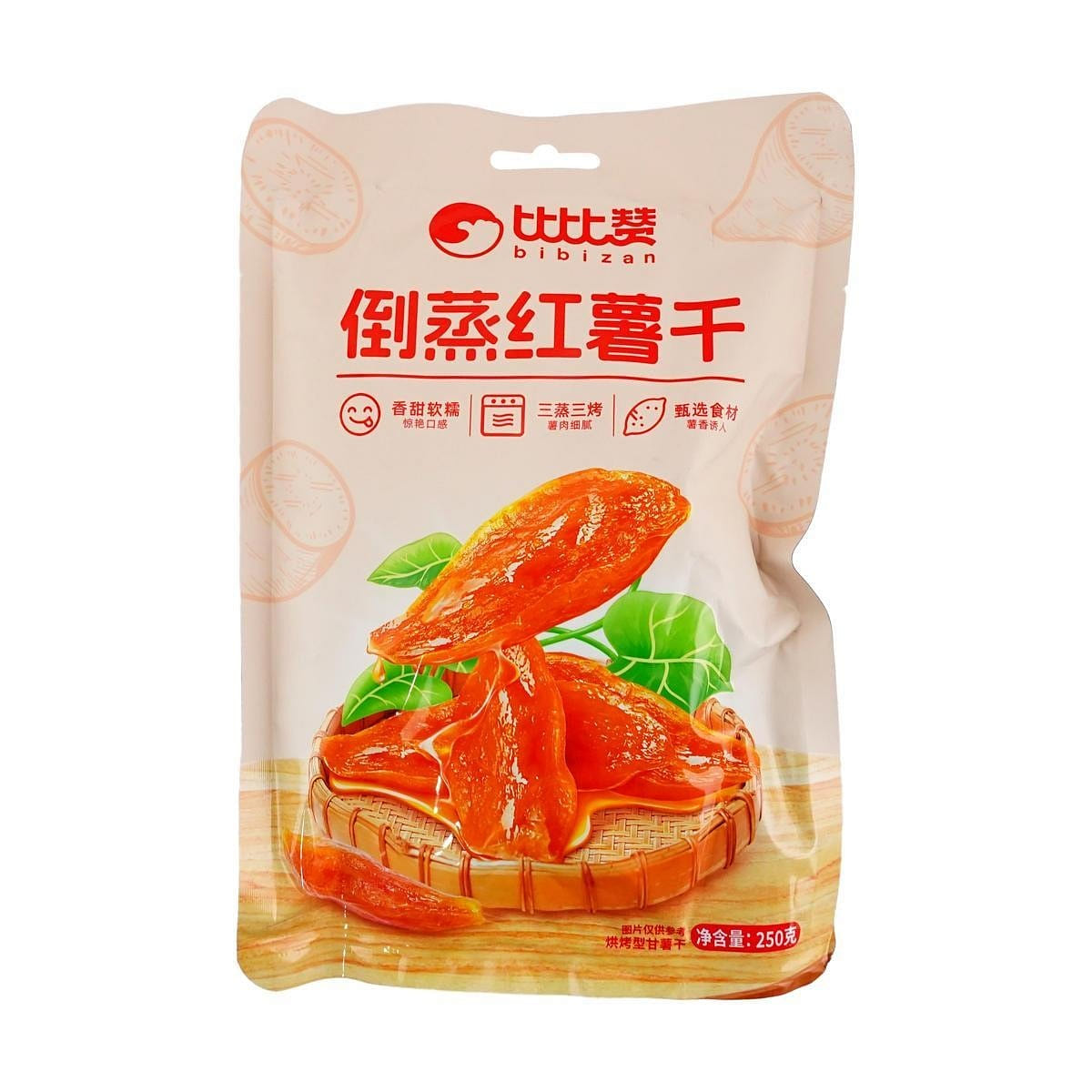Bibi Zan Steamed Sweet Potato Chips 250g*1 Bag 250 g