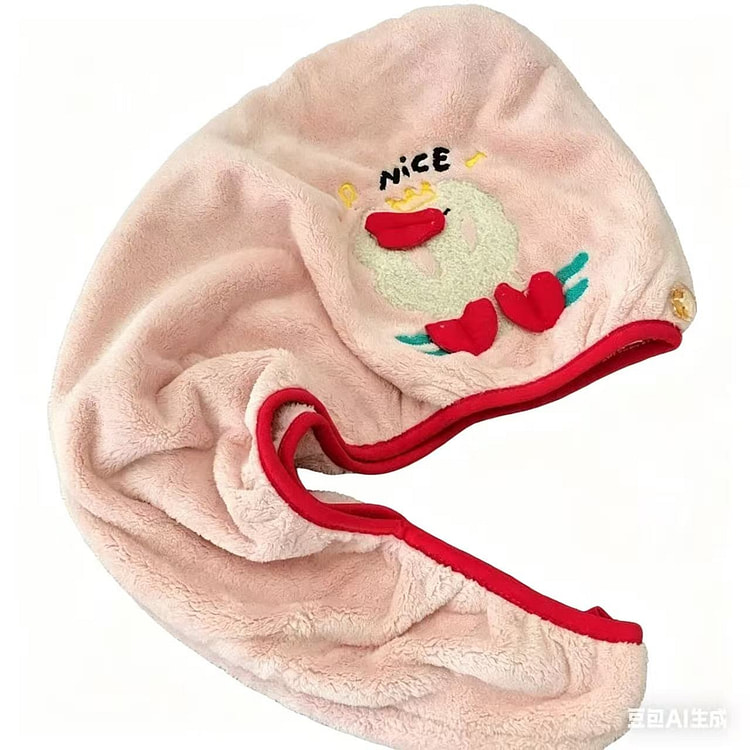Ins Coral Velvet Cartoon Dry Hair Cap 130g/1 130 g