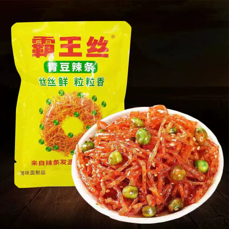 霸王丝爆辣青豆味辣条爆辣辣丝20g*1包