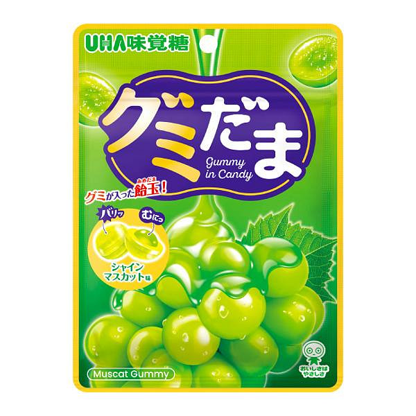 UHA Gummy Dama Shine Muscat Gummy Candy 55g 1 pack