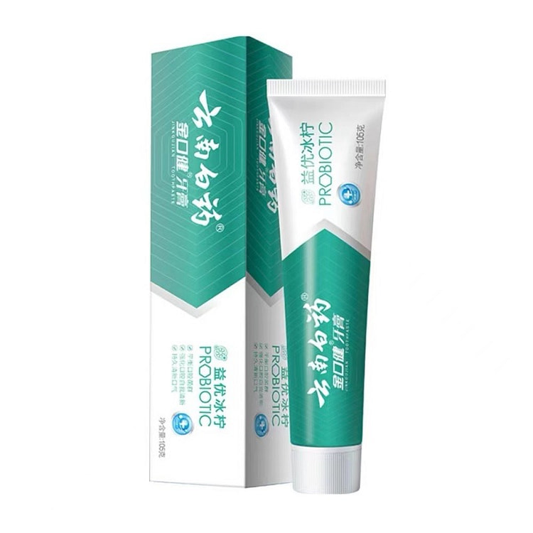 云南白药 金口健牙膏益优清新冰柠薄荷型 105g