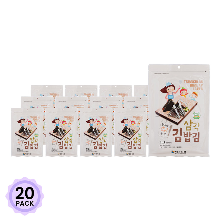 Taekyung 三角包饭用海苔 15 克*20 包