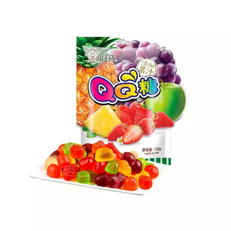 【美国直邮】旺仔QQ糖200g综合口味10包入