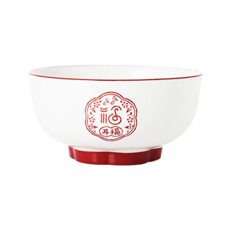 顺祥餐具陶瓷碗面汤碗中式乔迁碗五福临门8英寸碗