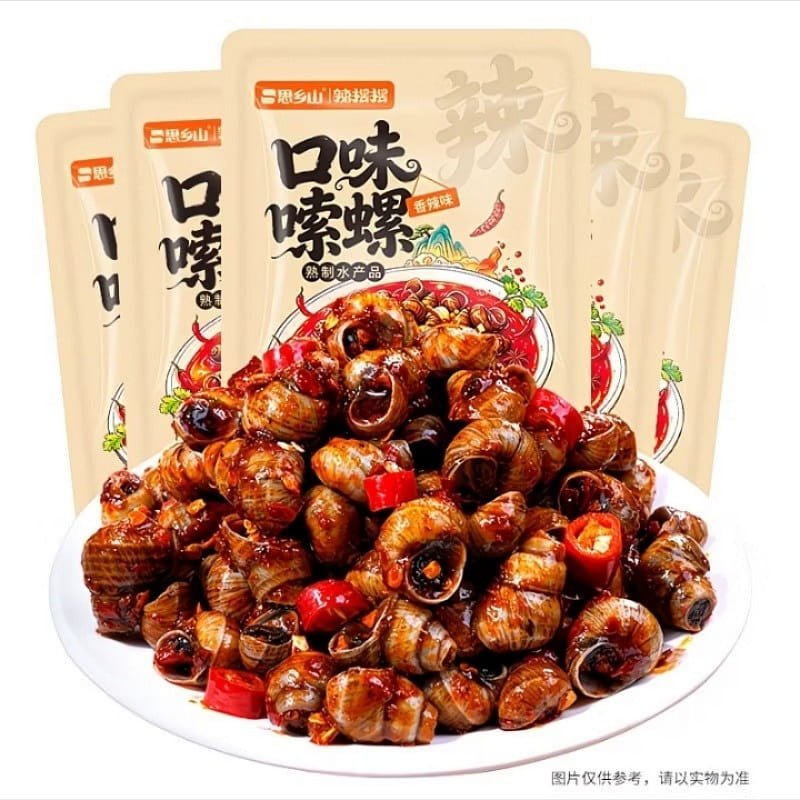 Homesick Mountain Spicy Snail Snack 125 g