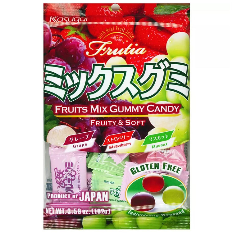 Kasugai Fruits Mix - Assorted Fruit Flavor Gummies