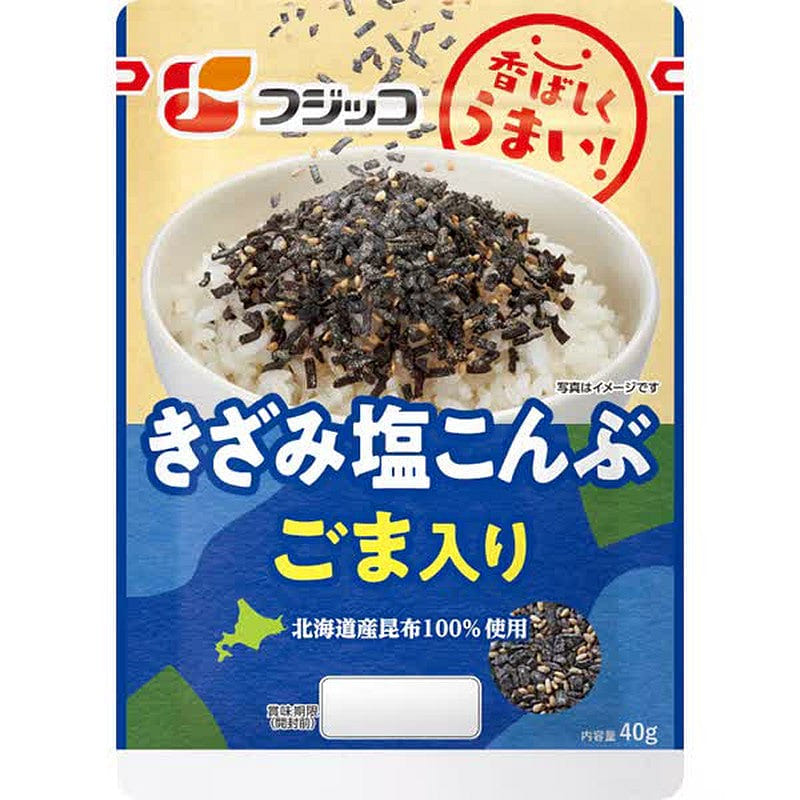 Fujicco Chopped Salted Kelp with Sesame, 40g Bag 1 each
