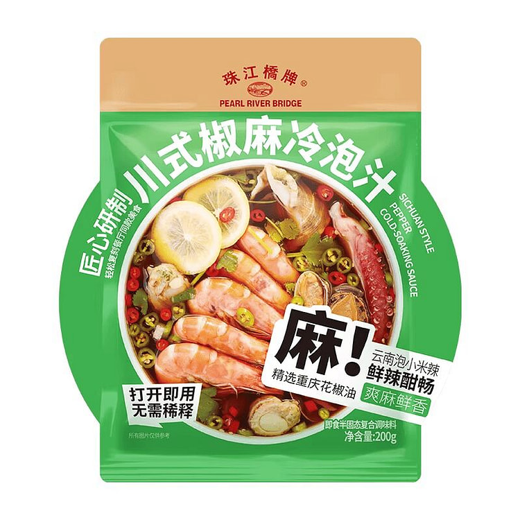珠江桥牌 川式椒麻冷泡汁海鲜凉拌200g*1袋 200 克