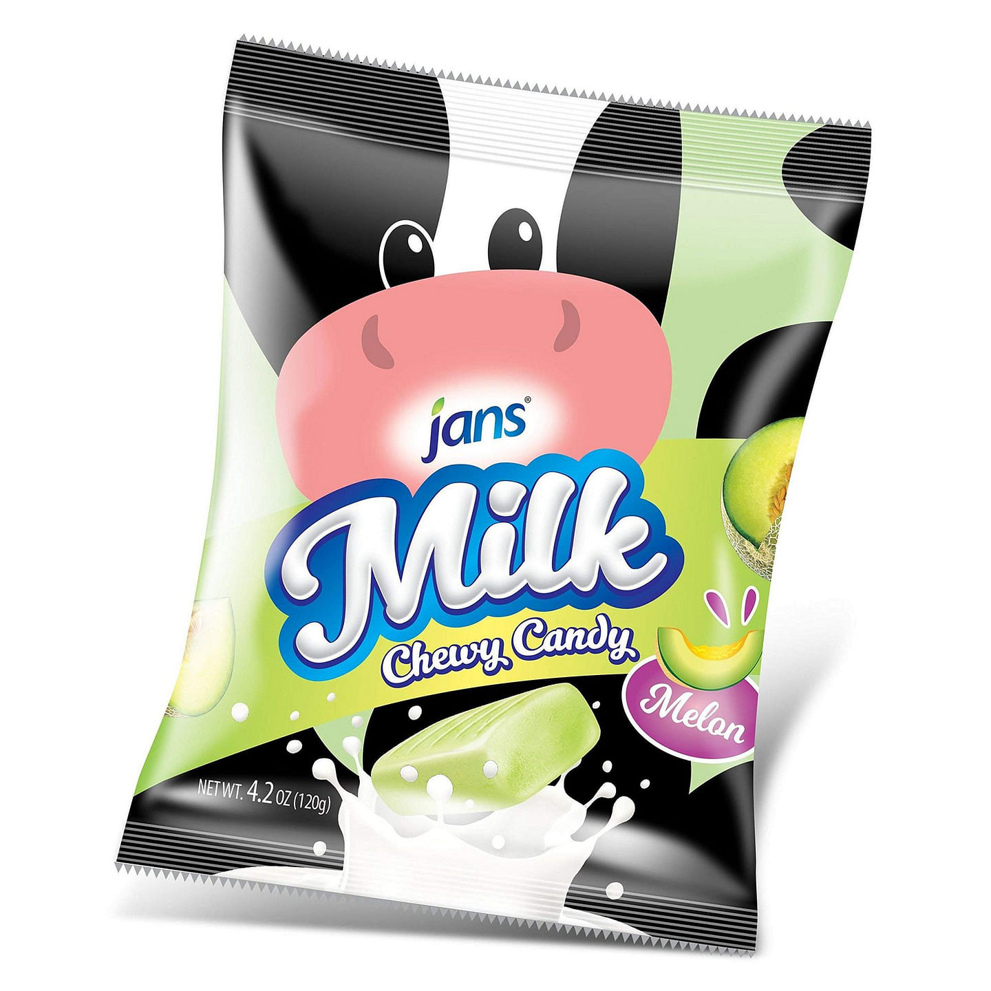 Jans – Milk Chewy Candy Melon, 4.20 oz, Pack of 1 4.2 oz