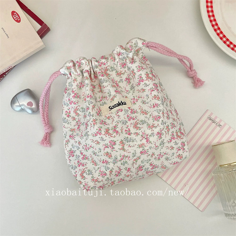 粉色碎花收纳袋*1 100 克