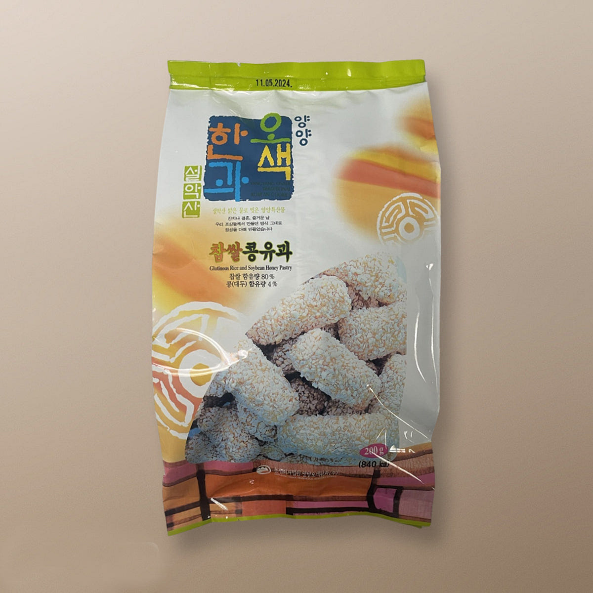 Yangyang Osaek Hangwa Bean Yugwa – 200g 1 each