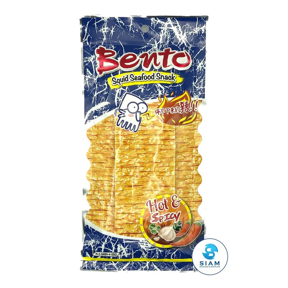 Bento Squid Seafood Snack, Hot & Spicy Flavor 0.7 oz
