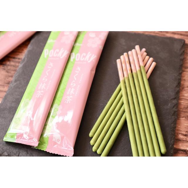 日本直送」江崎グリコ・ポッキー 春限定 さくら抹茶 8本箱入り - Weee!