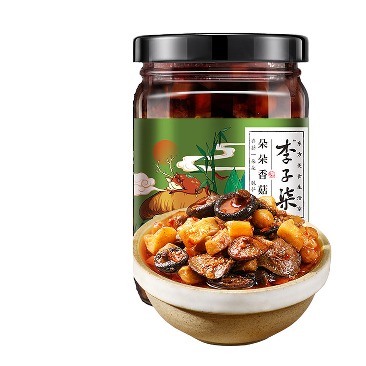 李子柒朵朵香菇酱冬笋辣椒酱调料酱220g*1瓶