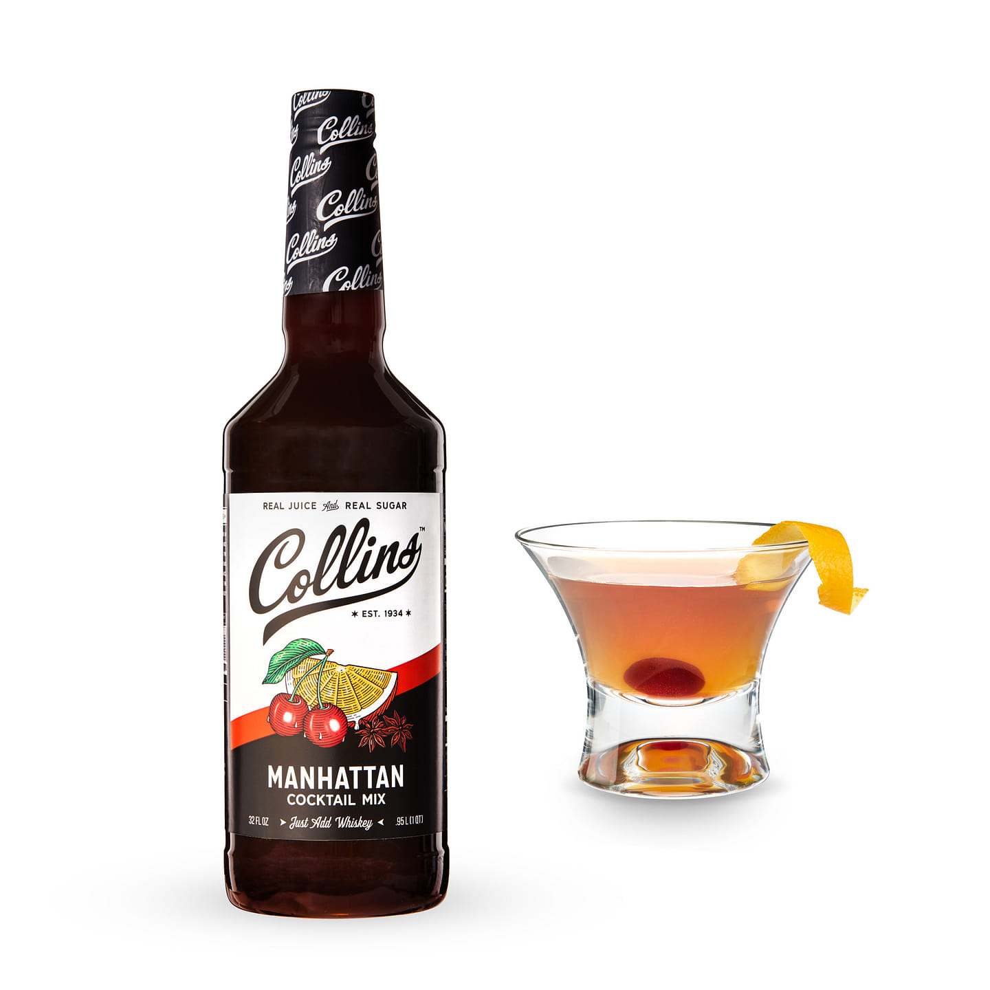 32 oz. Manhattan Cocktail Mix by Collins 1 each