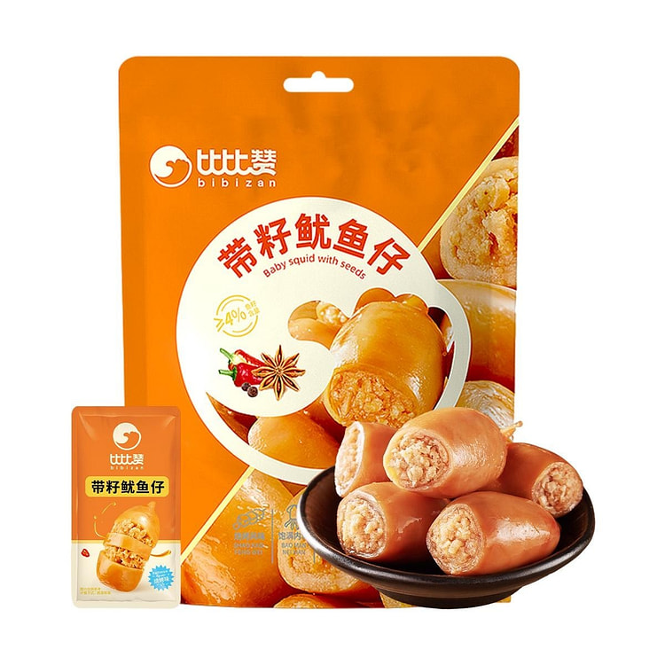 比比赞 带籽鱿鱼仔90g*1袋 1 包