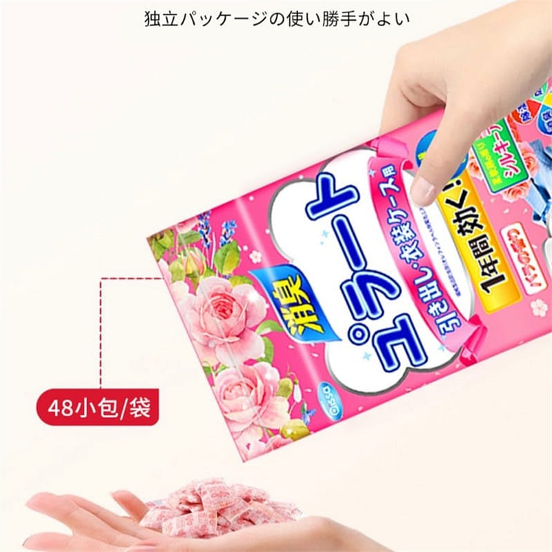 First-rate 安速樟脑丸 衣柜防霉防虫防潮除味驱虫 48颗 玫瑰花香味 1 盒