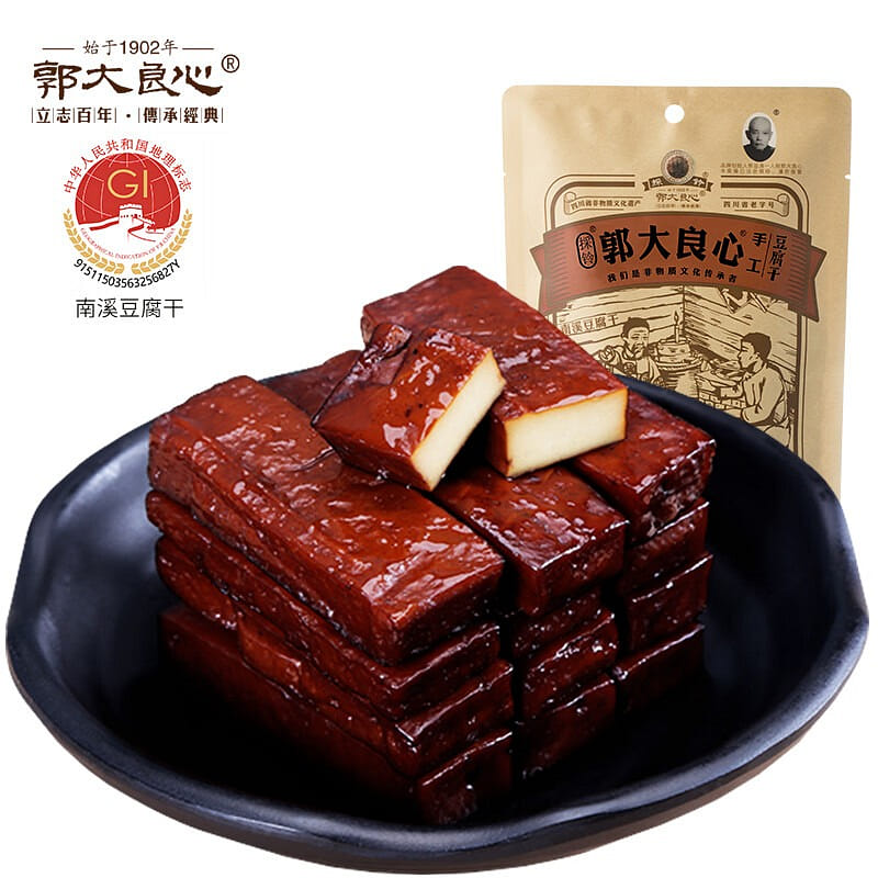 郭大良心豆腐干 经典原味150g 南溪手工豆干 150 克