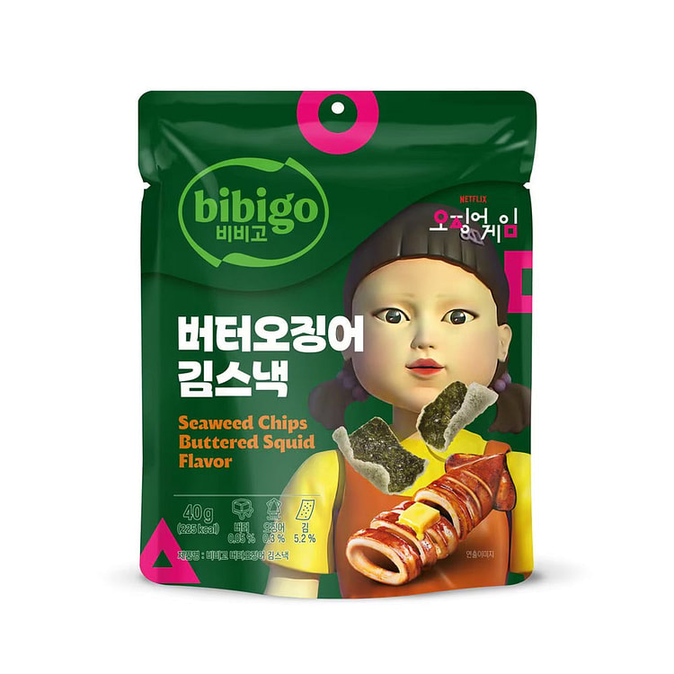 Bibigo x 鱿鱼野味黄油鱿鱼海藻零食 40g