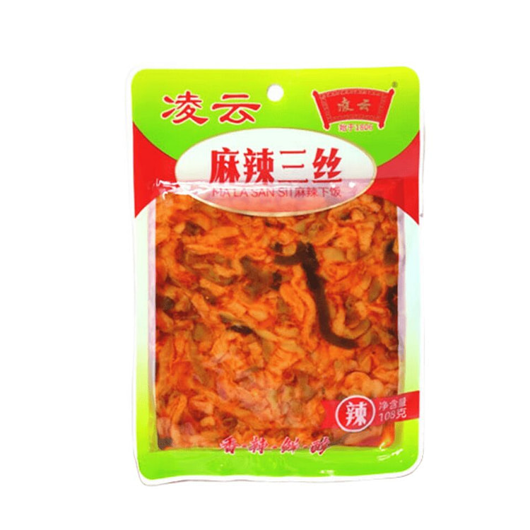 凌云 麻辣三丝榨菜开胃咸菜萝卜海带丝 腌菜酱菜配粥 109 克