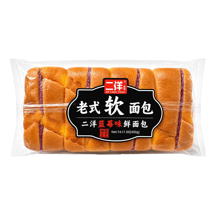二洋 老式软面包 (蓝莓味) 400 克