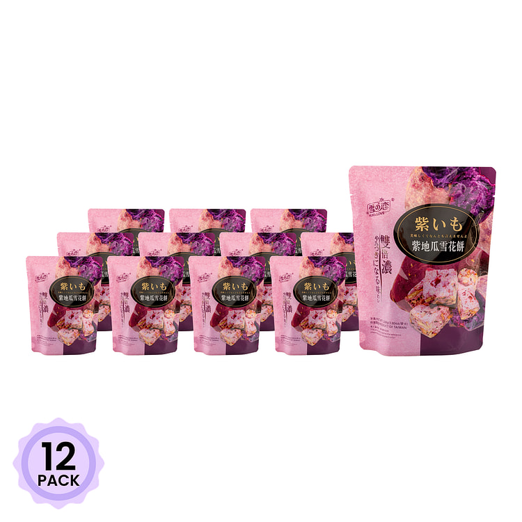 Yuki & Love snowflake cake purple sweet potato 108 g*12 pack