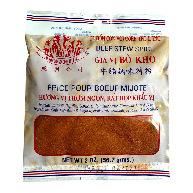 [Bon Con Voi] Beef Stew Spice Gia Vi Bo Kho 2 Oz 56.7 g (min 2)