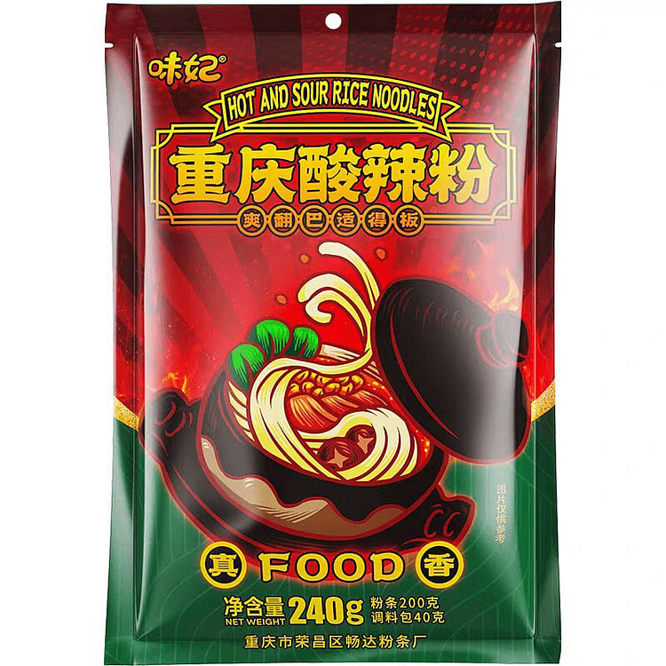 WeifeiHotandSourNoodles,Thick Noodles 240g*1 Bag 240 g