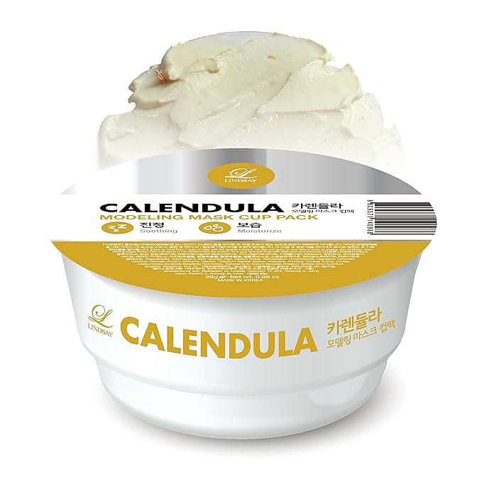 LINDSAY Calendula Modeling Mask Cup Pack 1.5 oz | Hydrating & Deep Pore Mask 1 each