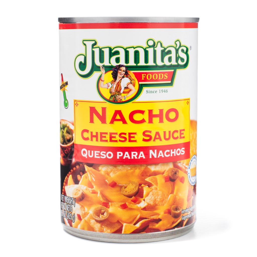 Lata de Salsa de Queso Nacho Gourmet Mexicana Juanita's Foods 15 onza(s)