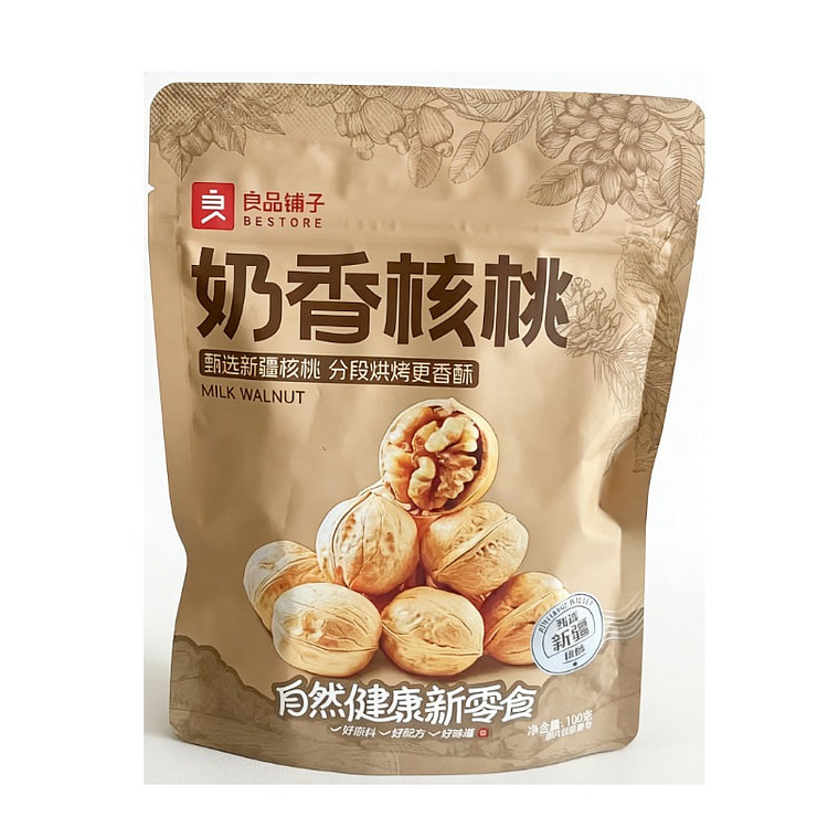 良品铺子薄皮核桃奶香味坚果100g*1