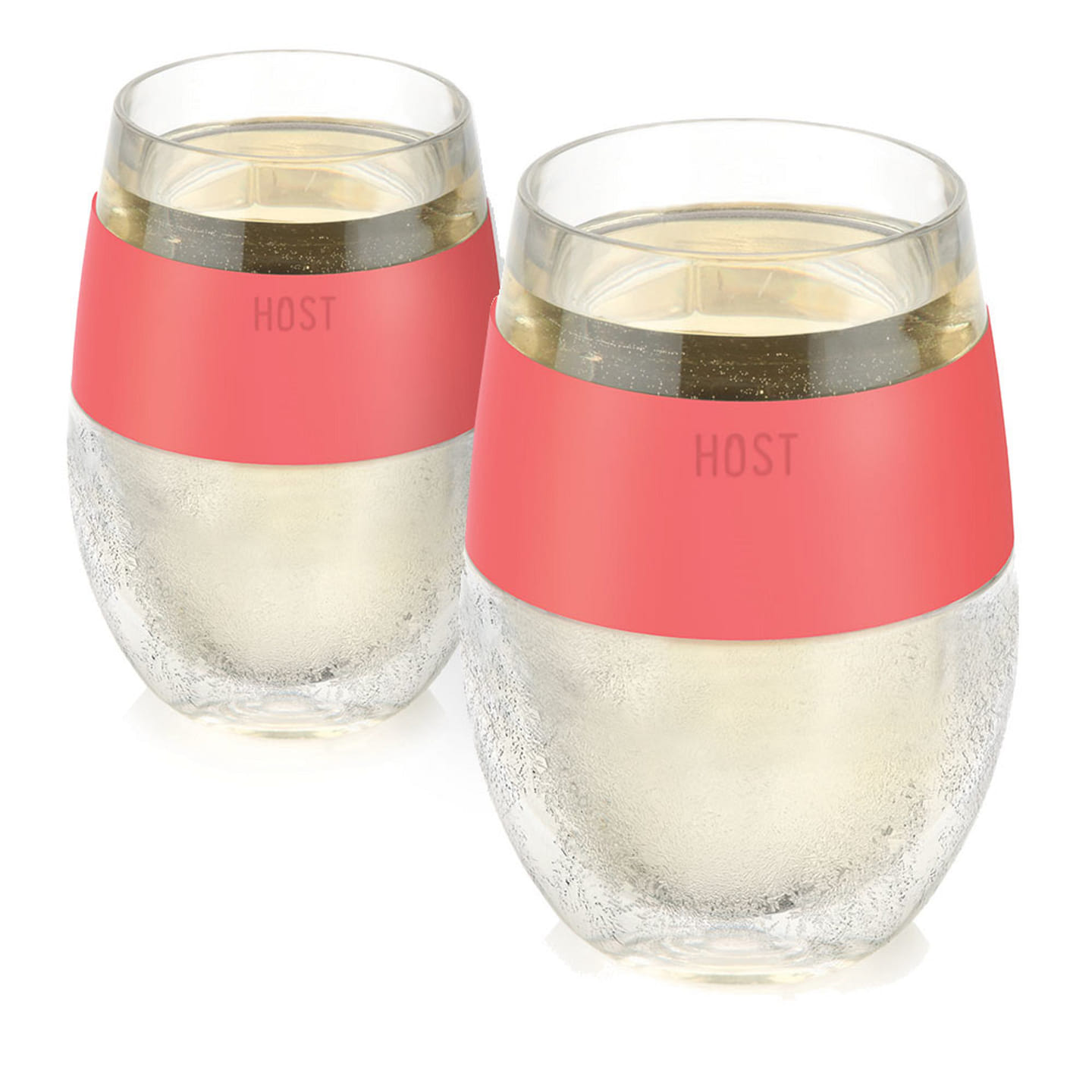 Wine FREEZE™ in Coral (set of 2) by HOST® 8.5 fl.oz