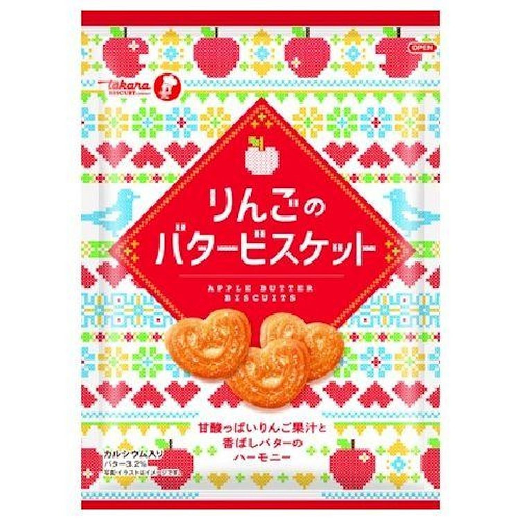 宝制菓 含钙酥脆苹果黄油饼干 110g 110 克