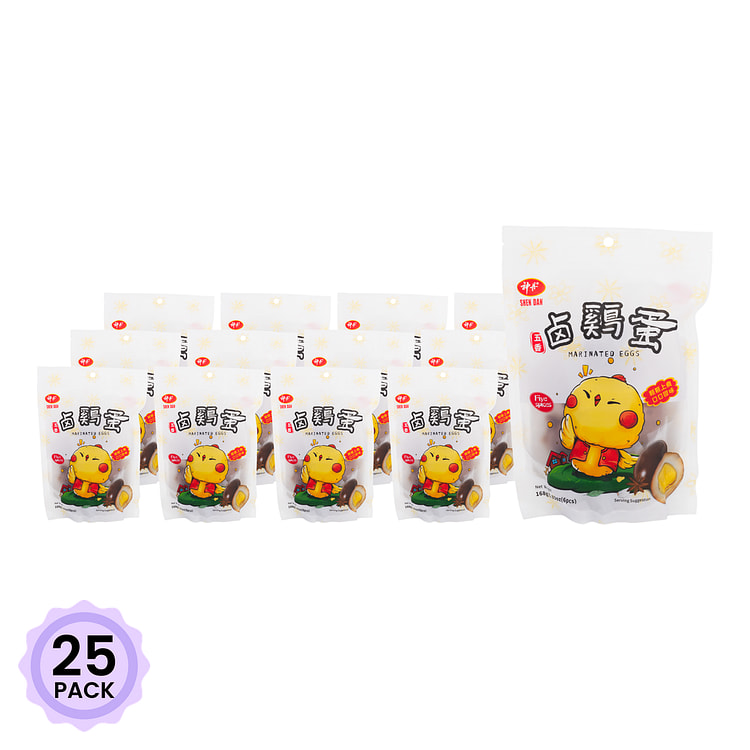 ShenDan 메추리알 조림 오향맛 138 그램*25 팩