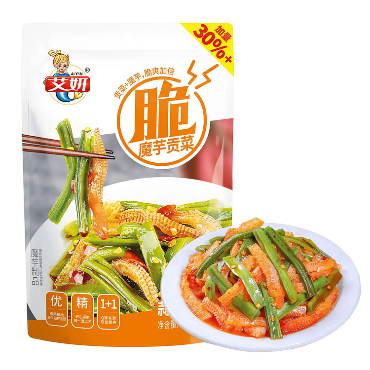 Aiyan Garlic Flavor Gongcai Konjac Snack 108 g