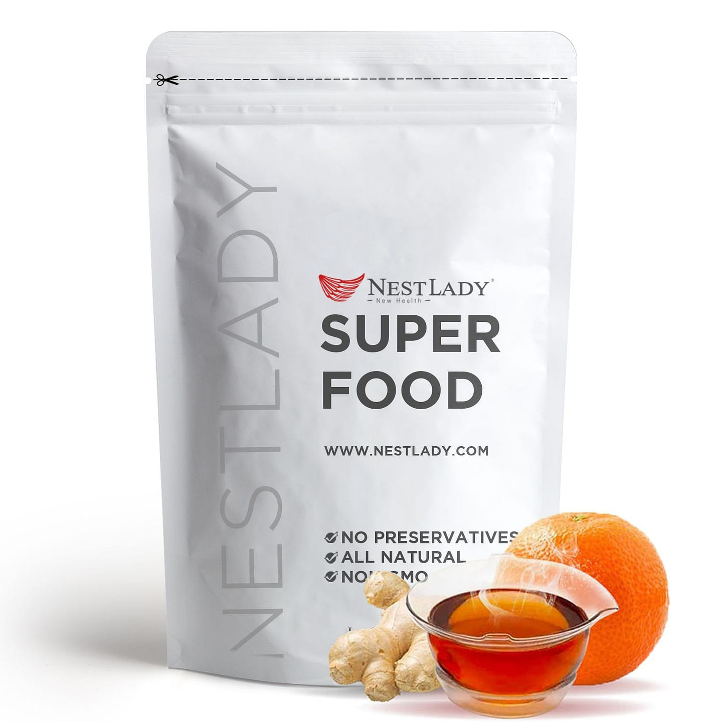 NESTLADY Hong Kong Orange Flavor Ginger Tea 6 count