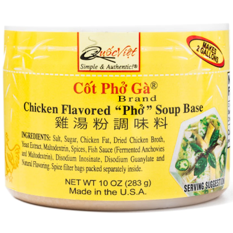 Get Quoc Viet Chicken Pho Soup Base, Pho Ga 10 oz Delivered | Weee