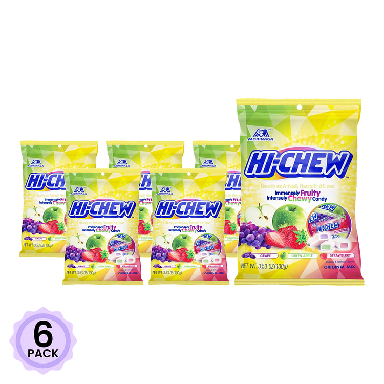 Hi-Chew 水果口味夹心软糖 100 克*6 包