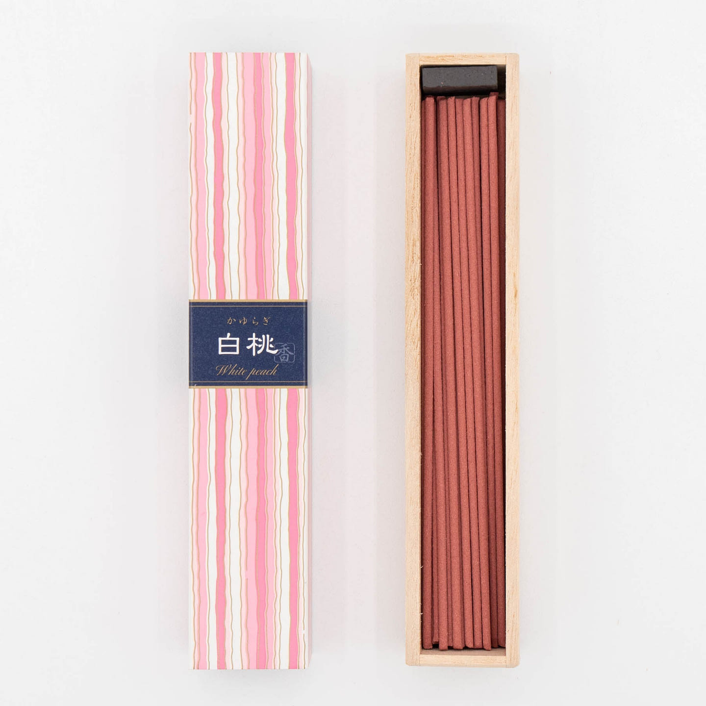 Japanese Incense Sticks White Peach 40sticks 1 each